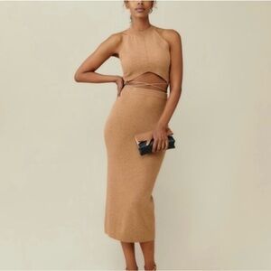 Reformation Tan Skirt Set